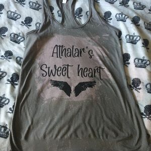 Crescent city, bookish, bookstagram, fandom, bleached racerback Tank top